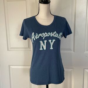Aeropostale NY Girls Short Sleeve Cotton Blend T-Shirt, Large